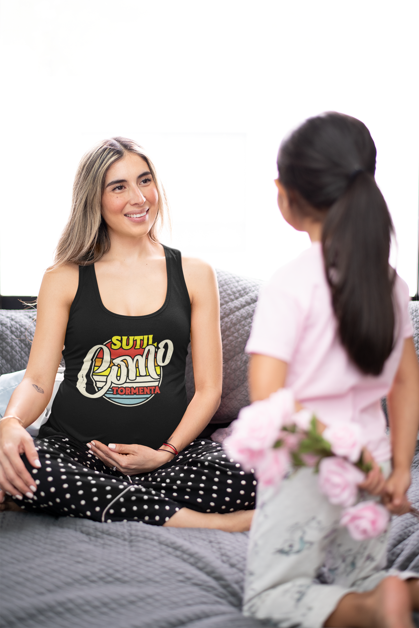 Sutil-como-tormenta Women's Racerback Tank Top