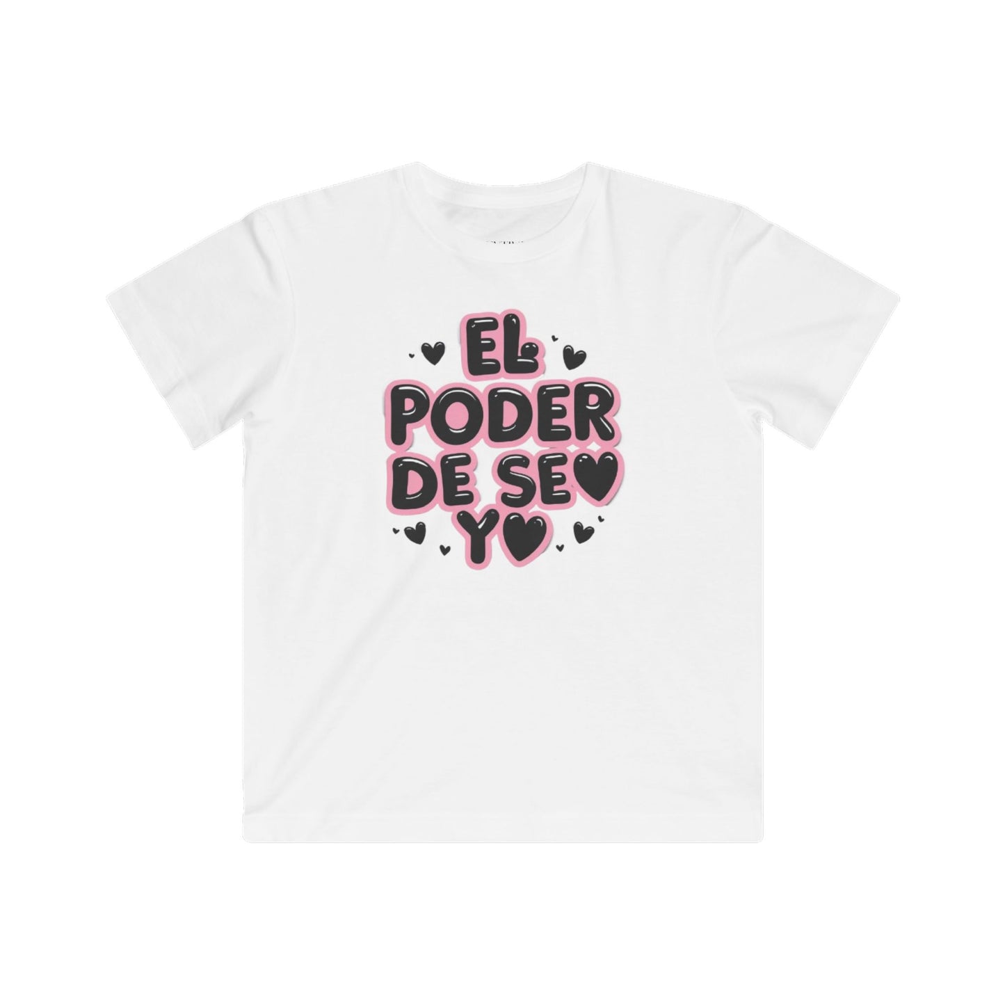 Kids Tee — "El Poder de Su Yo" Cute Spanish Empowerment Shirt