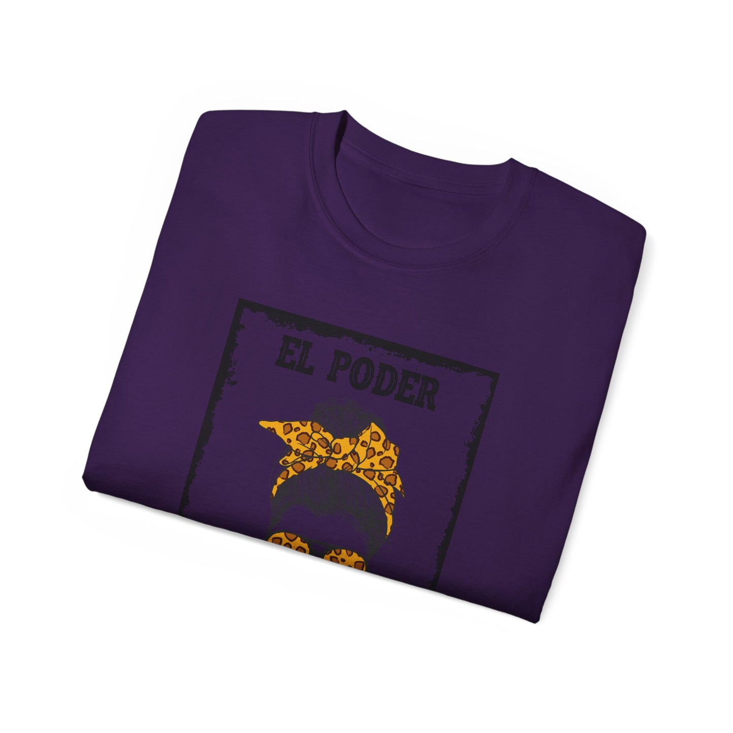 El Poder de Ser Yo T‑Shirt — Empowering Spanish Graphic Tee with Leopard Headscarf