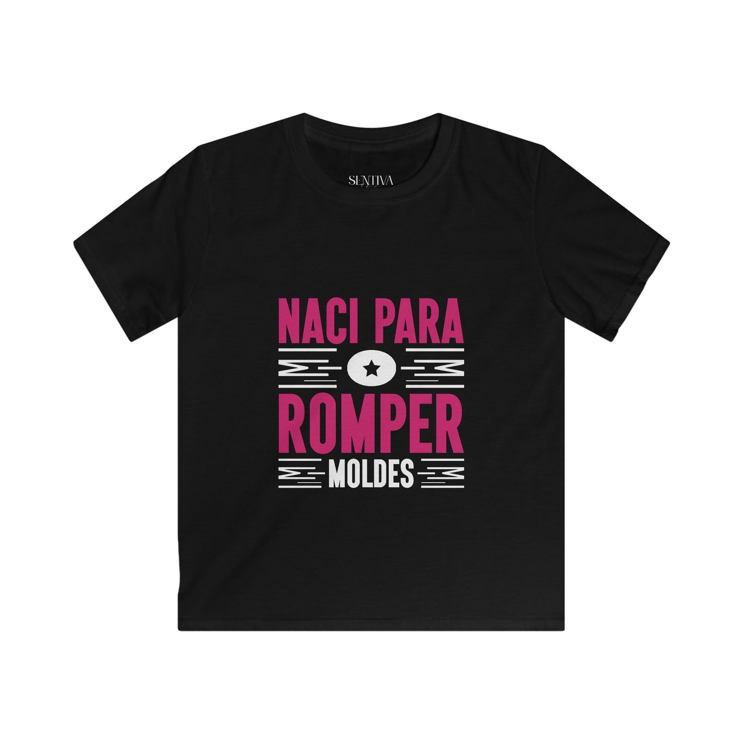 Kids T-Shirt "Nací Para Romper Moldes" – Spanish Bold Statement Tee for Girls & Boys