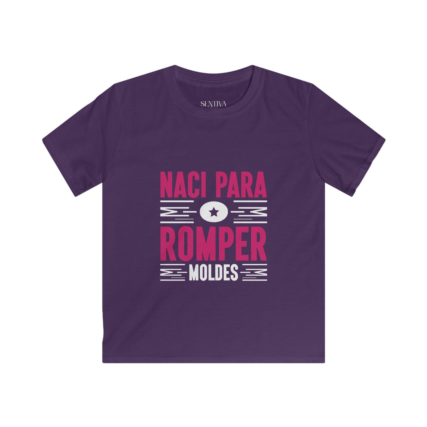 Kids T-Shirt "Nací Para Romper Moldes" – Spanish Bold Statement Tee for Girls & Boys
