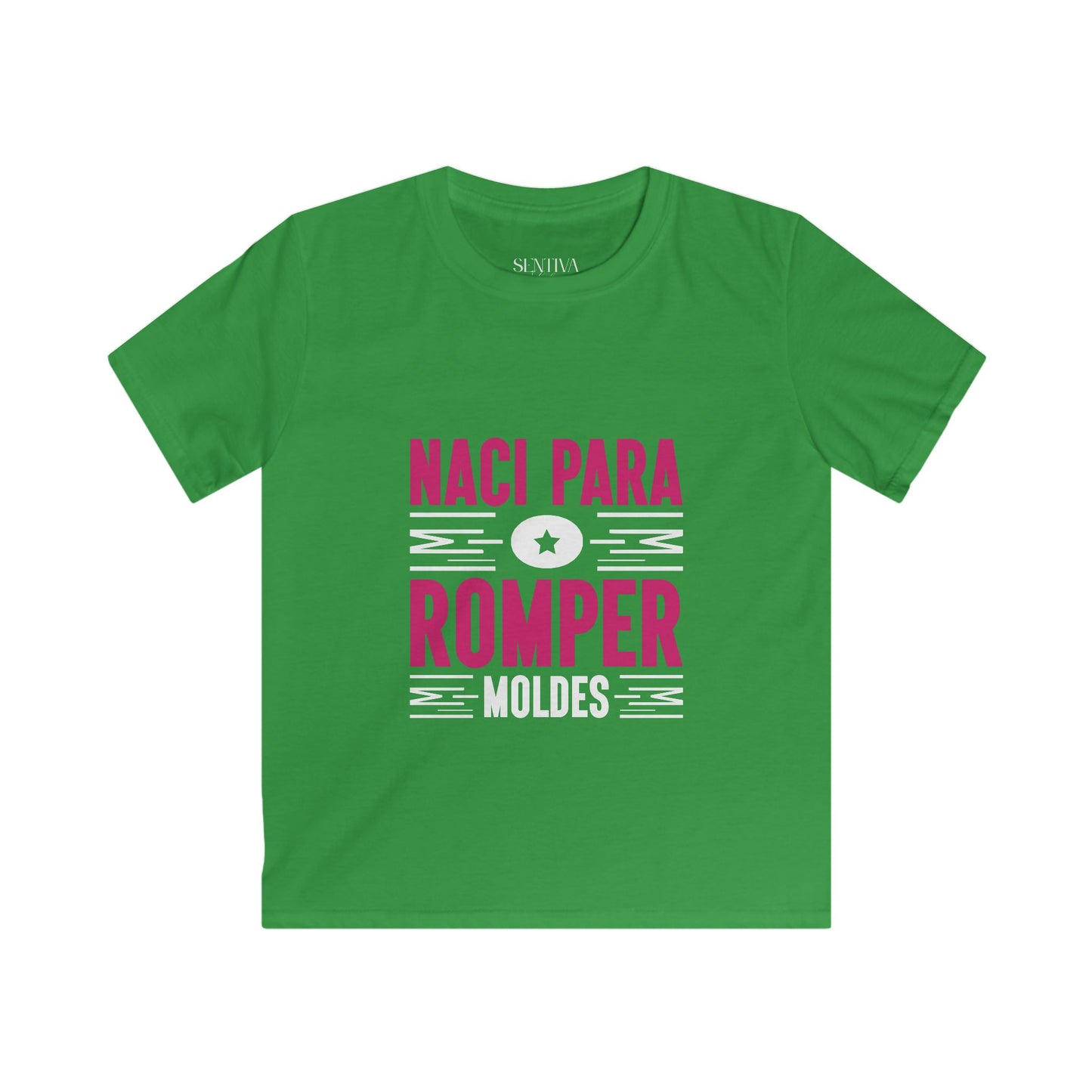 Kids T-Shirt "Nací Para Romper Moldes" – Spanish Bold Statement Tee for Girls & Boys