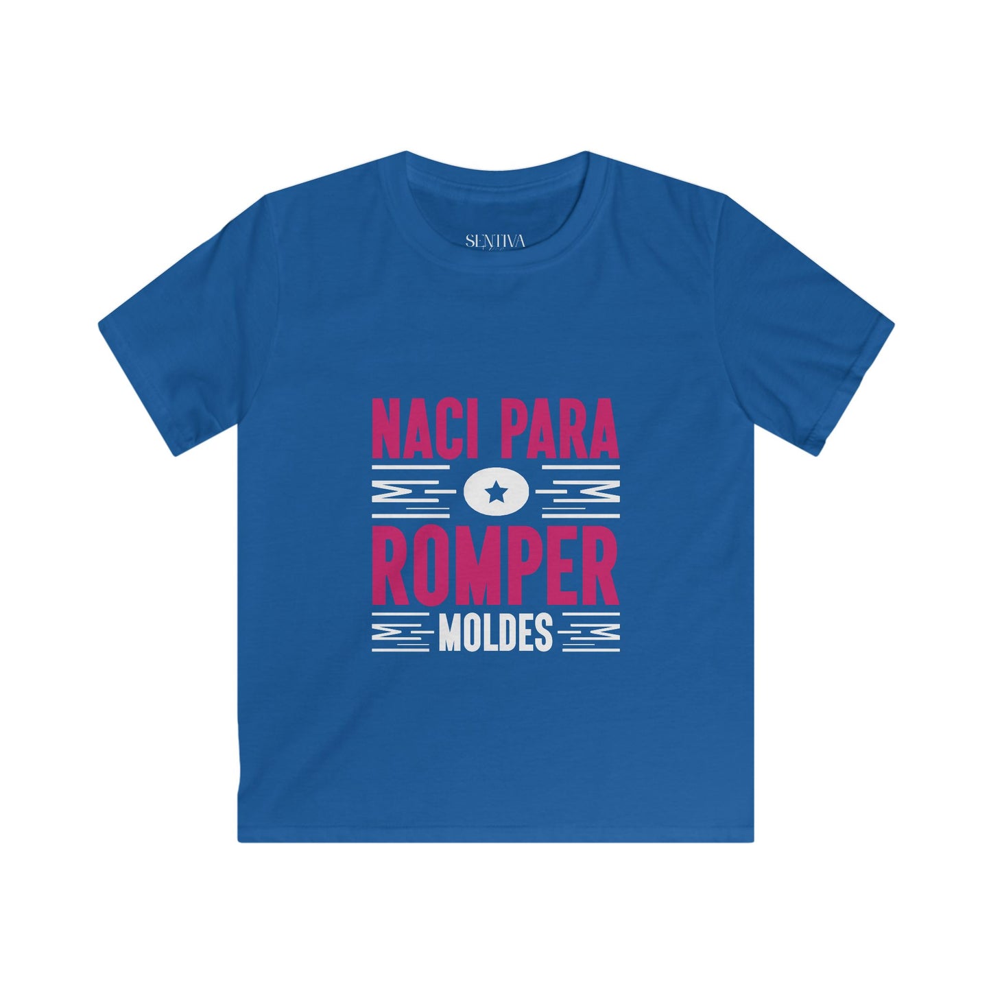 Kids T-Shirt "Nací Para Romper Moldes" – Spanish Bold Statement Tee for Girls & Boys
