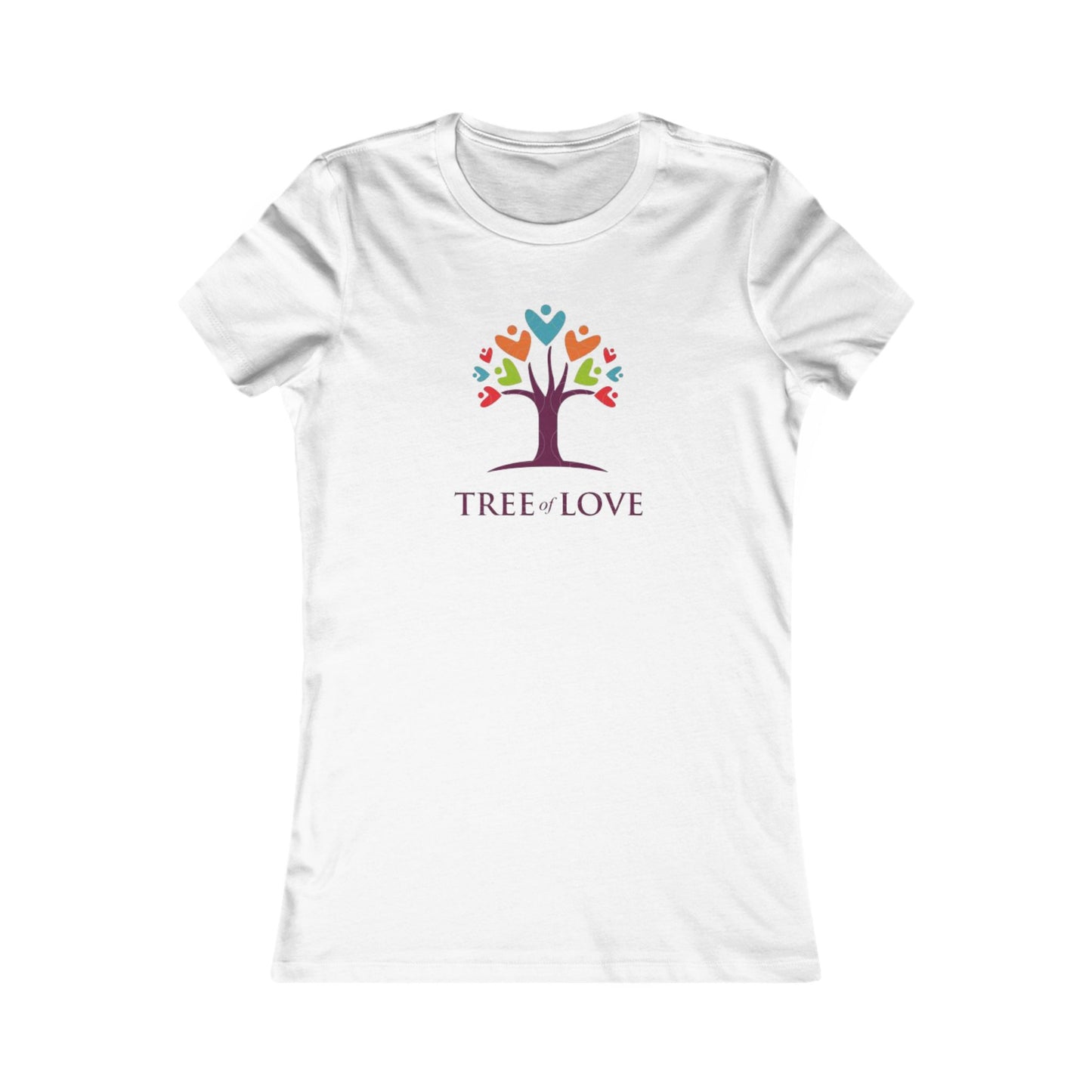 Tree of Love Women's Tee — Heart Tree Graphic Shirt for Moms & Nature Lovers
