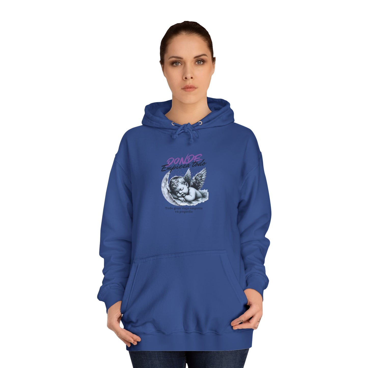 Donde Empieza Todo Vintage Hoodie |  Moon Graphic "Goodbye" Pullover