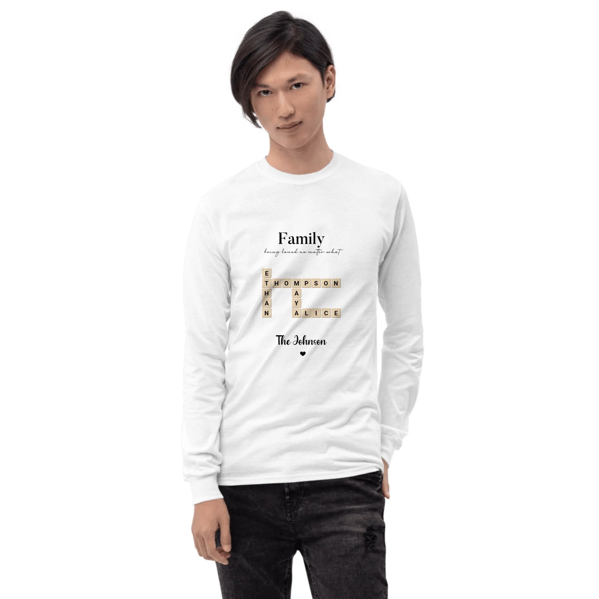 Sentiva Scrabble Men's Long Sleeve Shirt