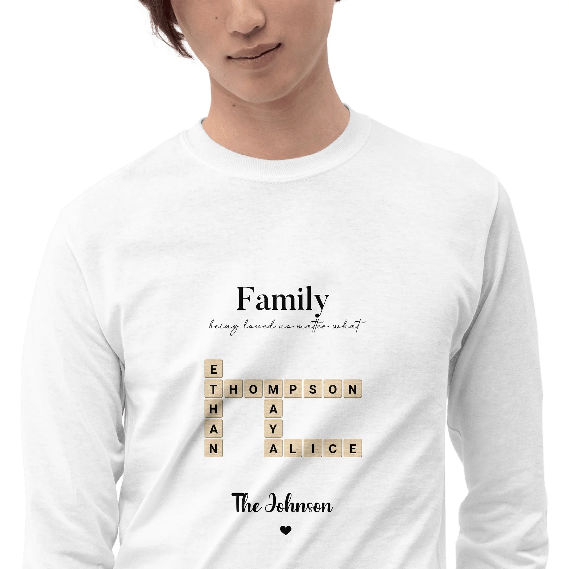 Sentiva Scrabble Men's Long Sleeve Shirt