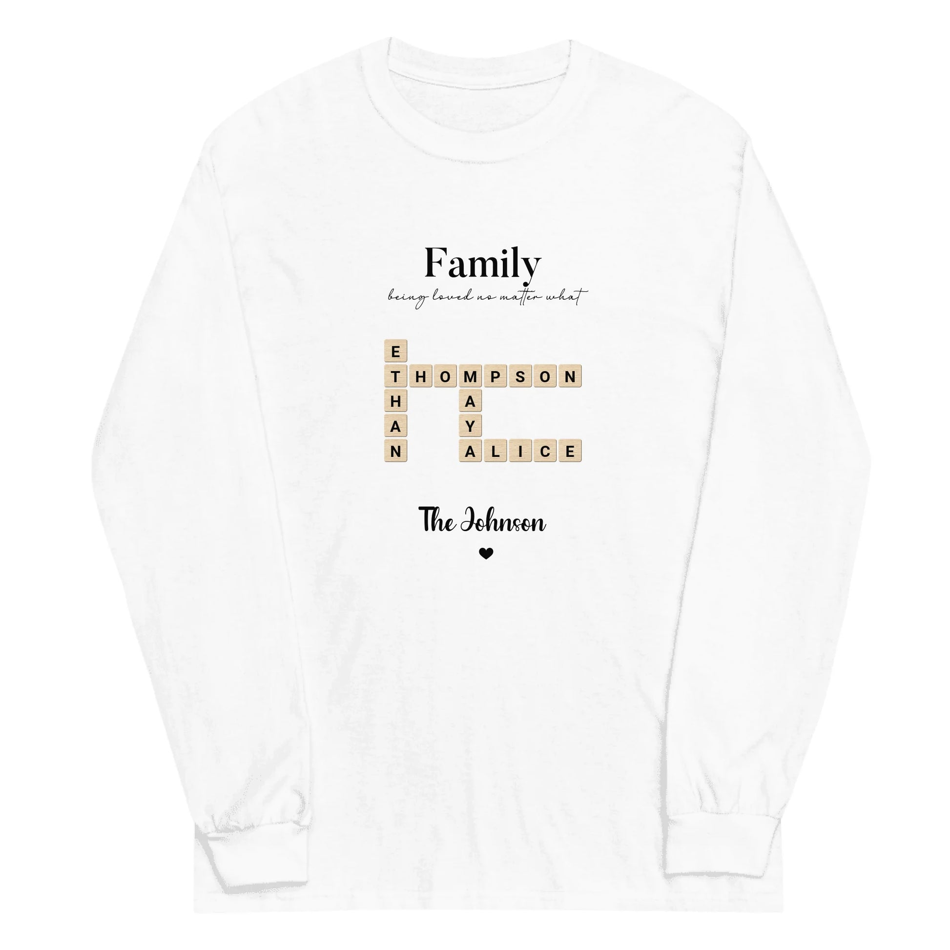 Sentiva Scrabble Men's Long Sleeve Shirt