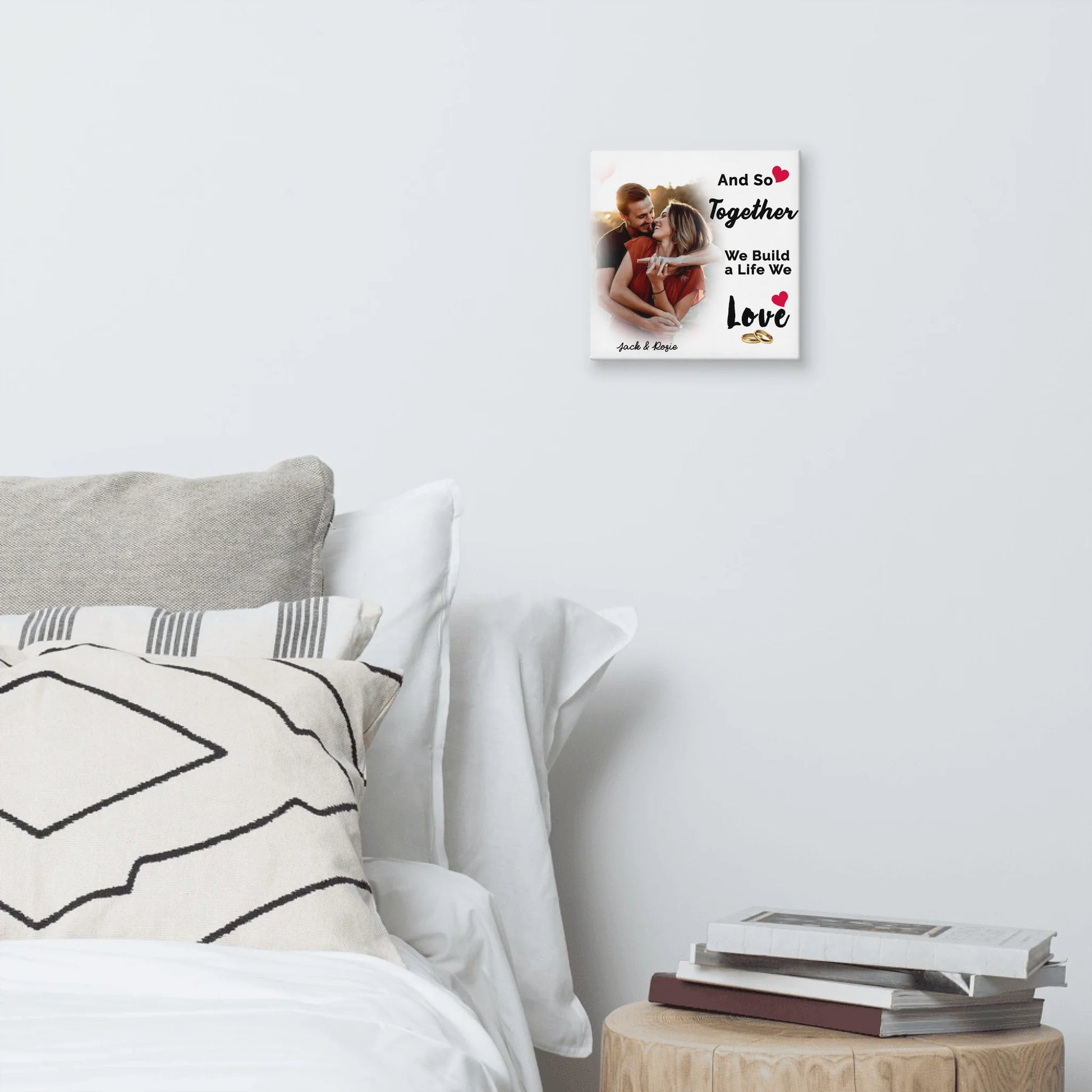 Sentiva Together We Build A Life Valentine Canvas