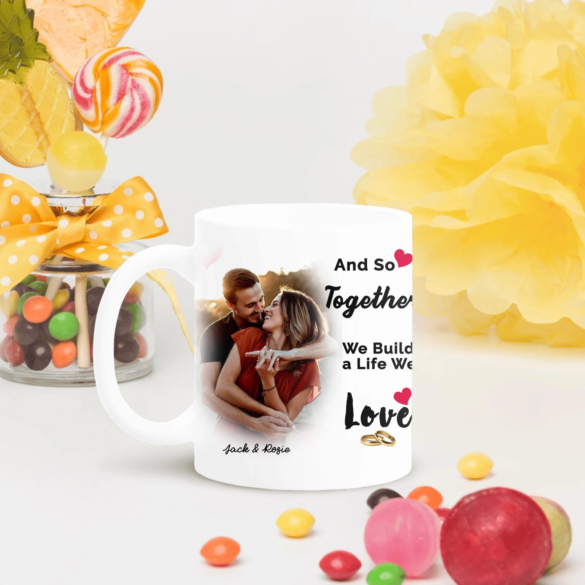 Sentiva Together We Build A Life Valentine Mug