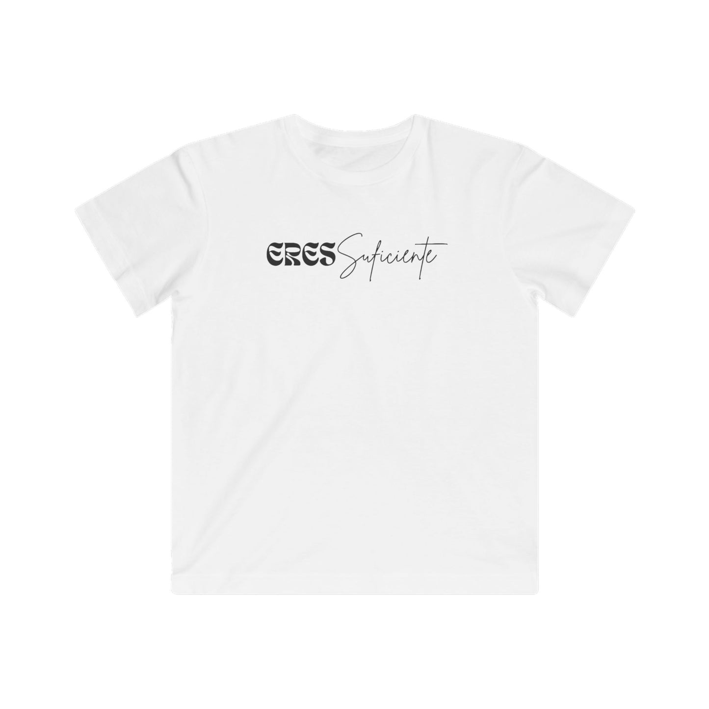 Kids Tee — "Eres Suficiente" Inspirational Spanish Youth T‑Shirt