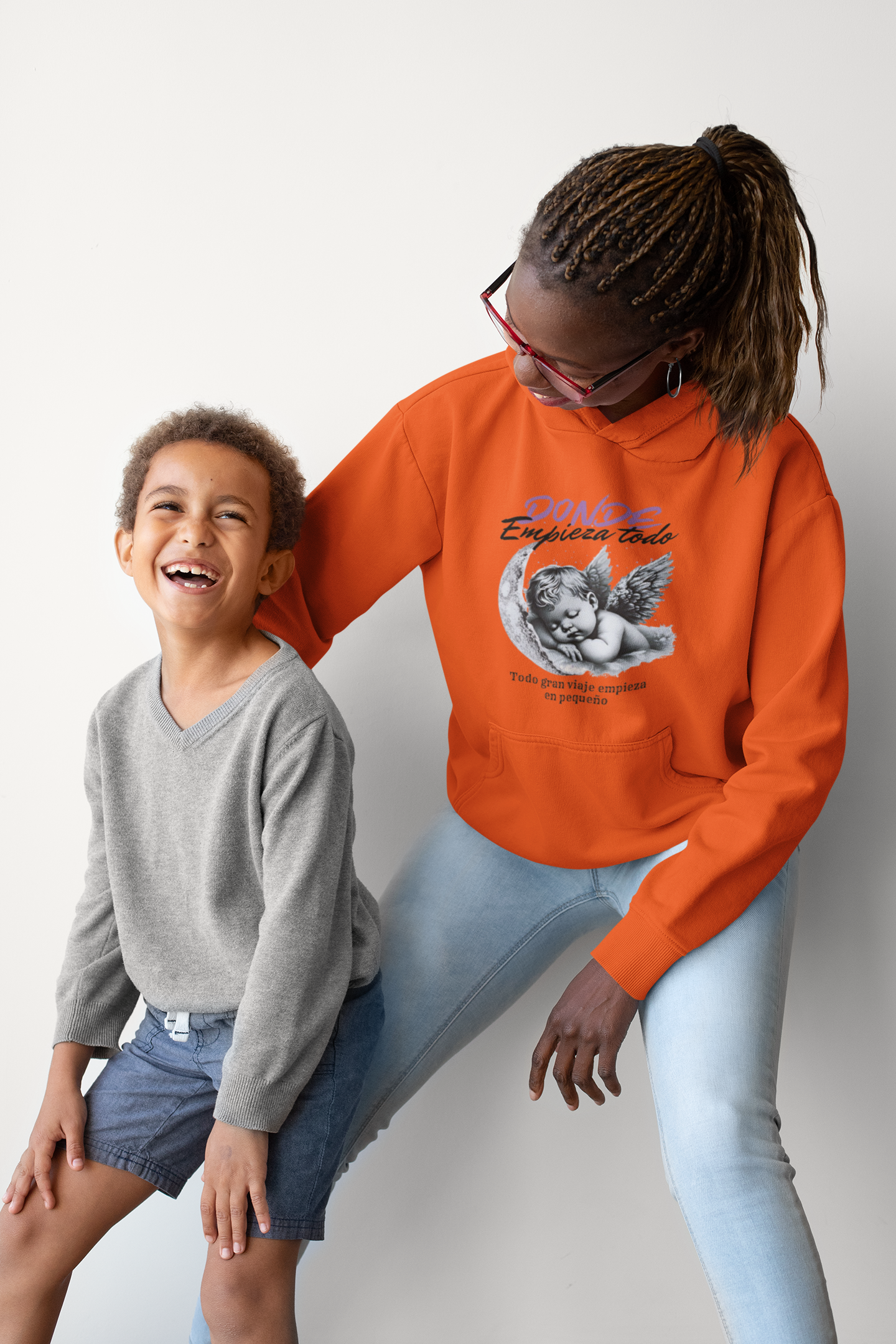 Donde Empieza Todo Vintage Hoodie |  Moon Graphic "Goodbye" Pullover