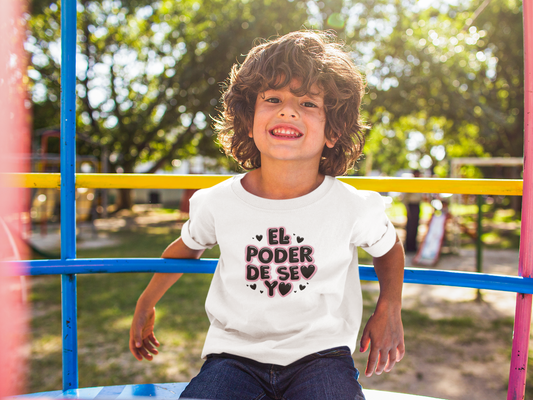 Kids Tee — "El Poder de Su Yo" Cute Spanish Empowerment Shirt