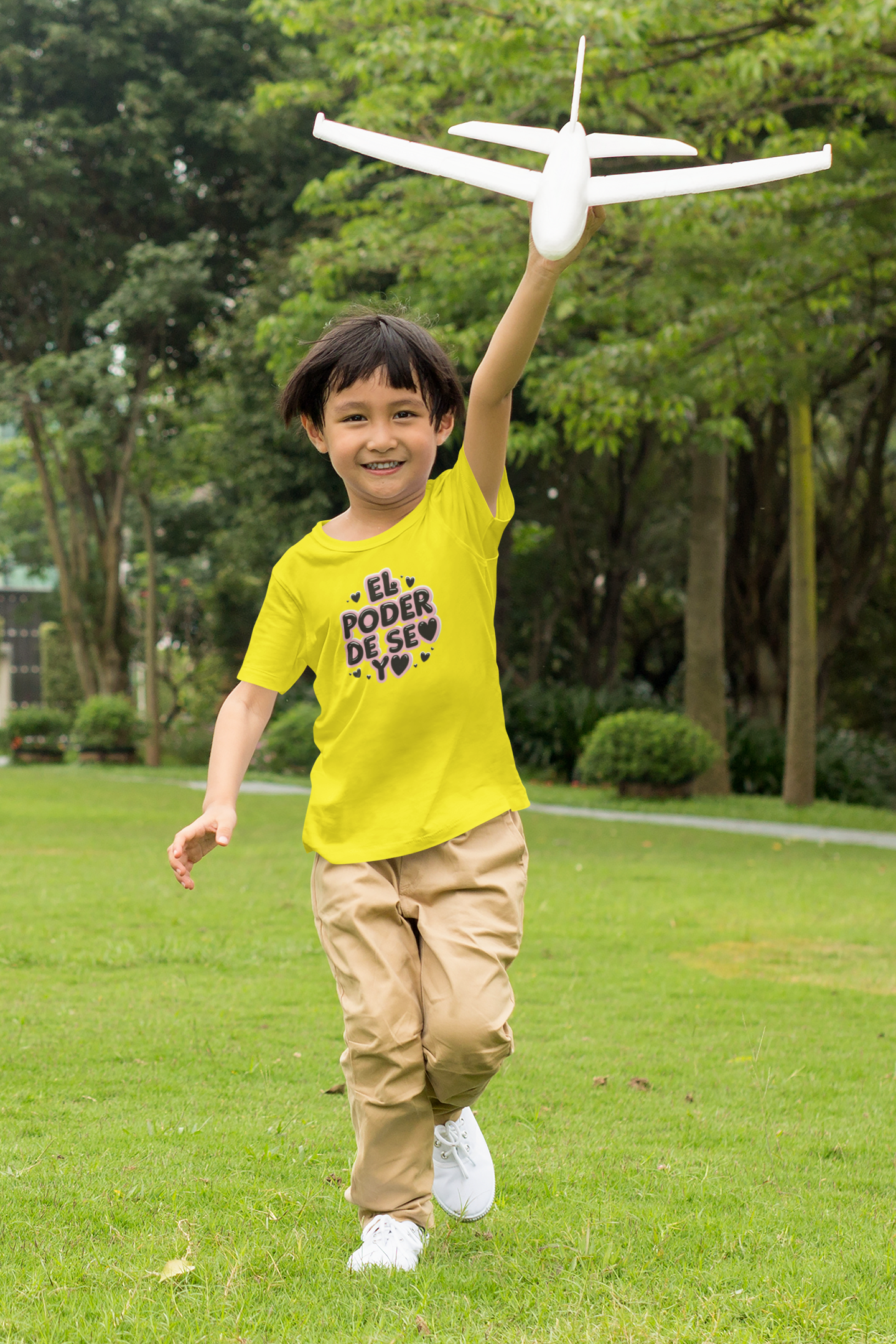 Kids Tee — "El Poder de Su Yo" Cute Spanish Empowerment Shirt