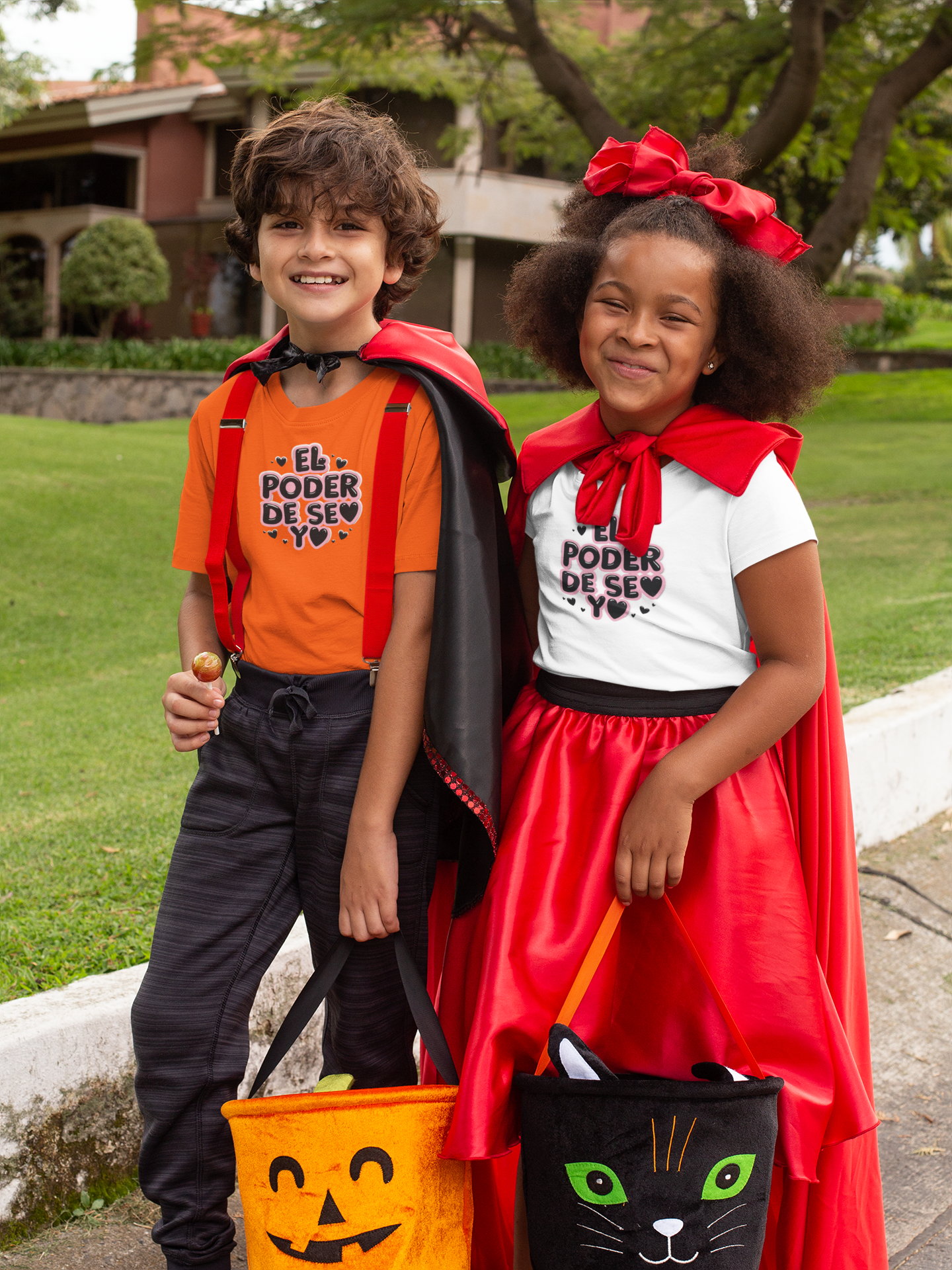 Kids Tee — "El Poder de Su Yo" Cute Spanish Empowerment Shirt