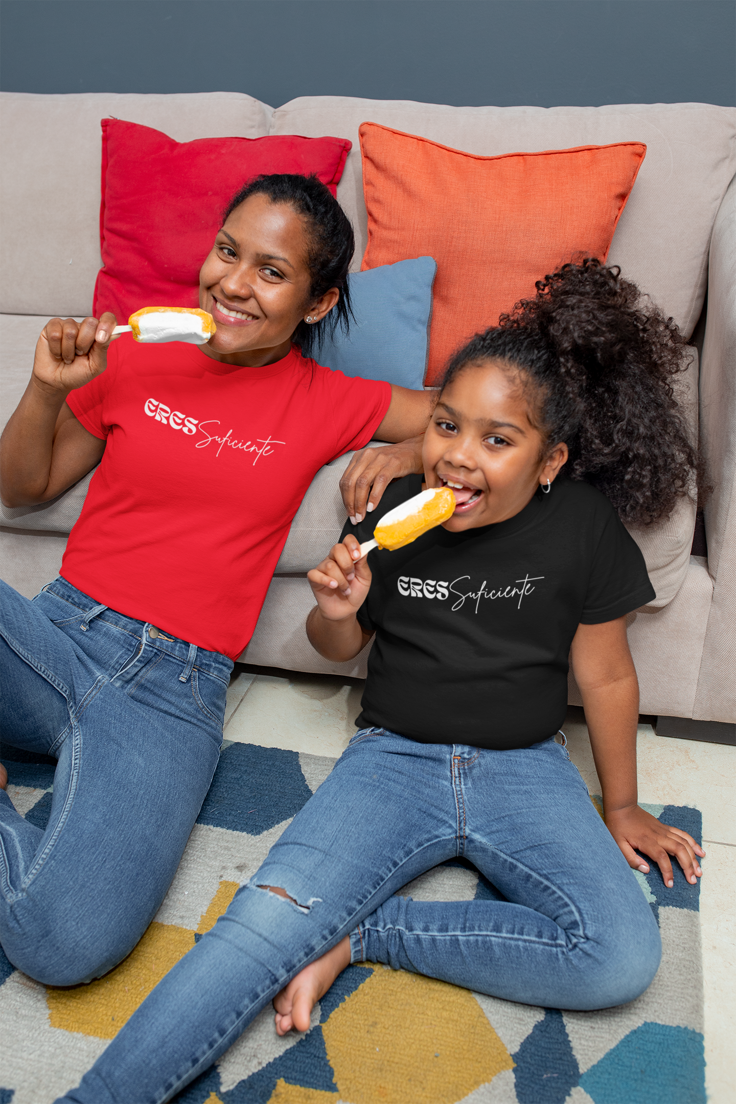 Kids Tee — "Eres Suficiente" Inspirational Spanish Youth T‑Shirt