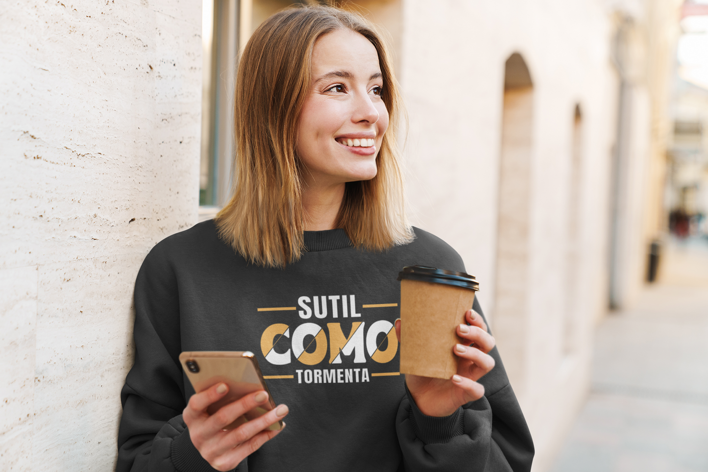 Sutil-como-tormenta Unisex Premium Sweatshirt