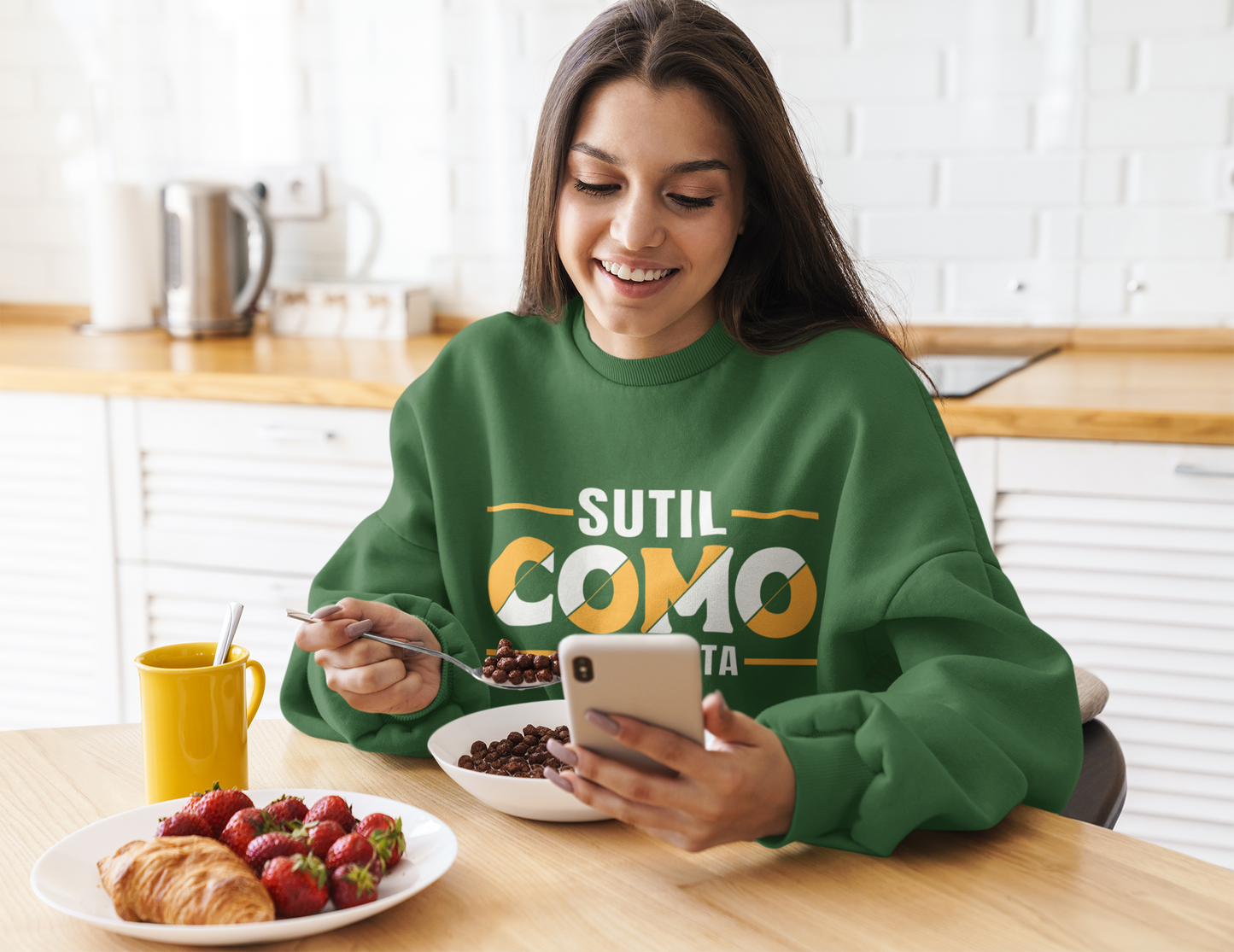 Sutil-como-tormenta Unisex Premium Sweatshirt