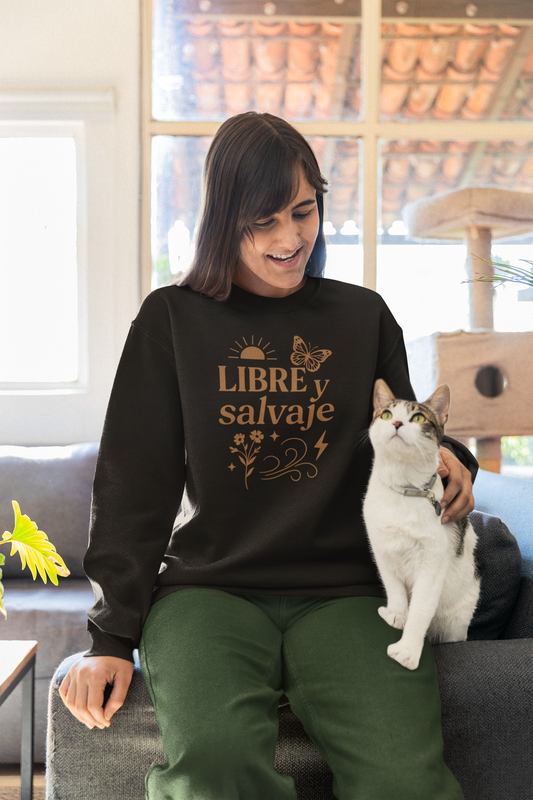 Libre y Salvaje Unisex Crewneck Sweatshirt