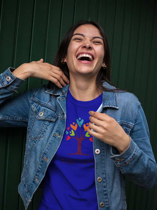 Tree of Love Women's Tee — Heart Tree Graphic Shirt for Moms & Nature Lovers