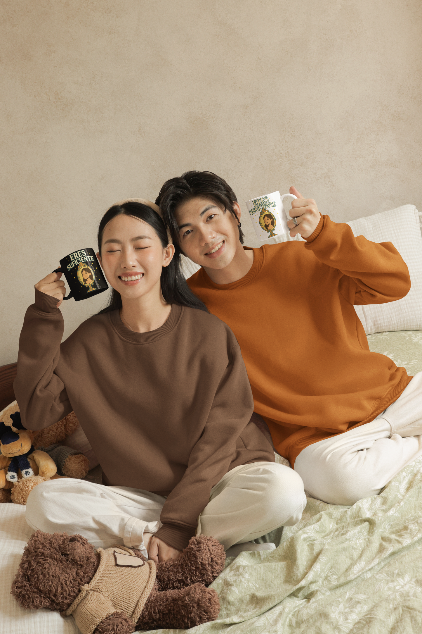 Eres Suficiente Black Mug — Inspirational Spanish Self‑Love Coffee Cup (11oz & 15oz)