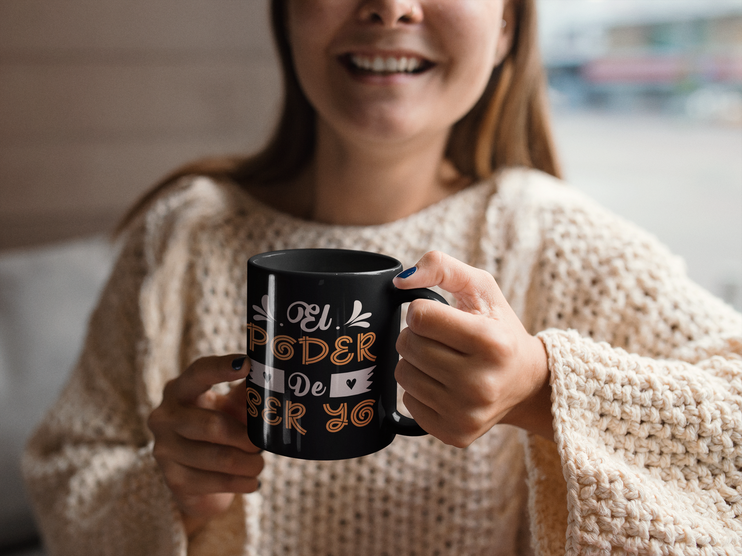 EL-PODER-DE-SER-YO Black Glossy Mug
