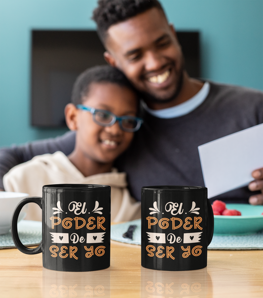 EL-PODER-DE-SER-YO Black Glossy Mug