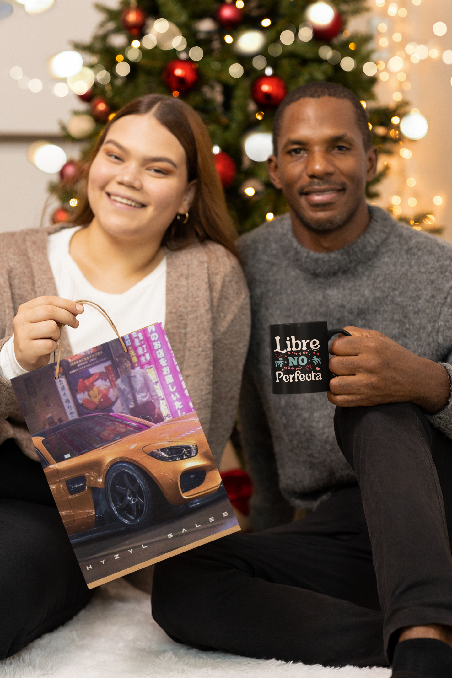 Libre,-no-perfecta Black Glossy Mug