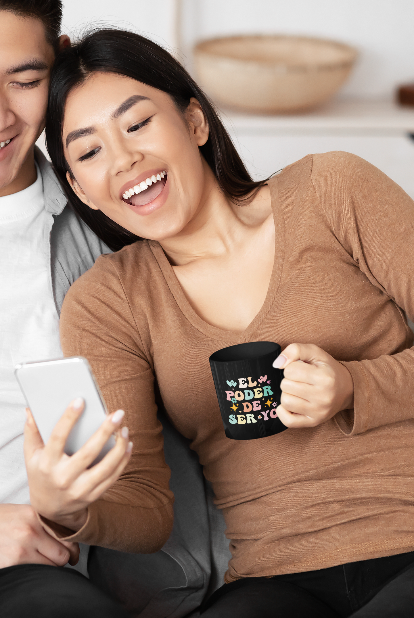EL-PODER-DE-SER-YO Black Glossy Mug