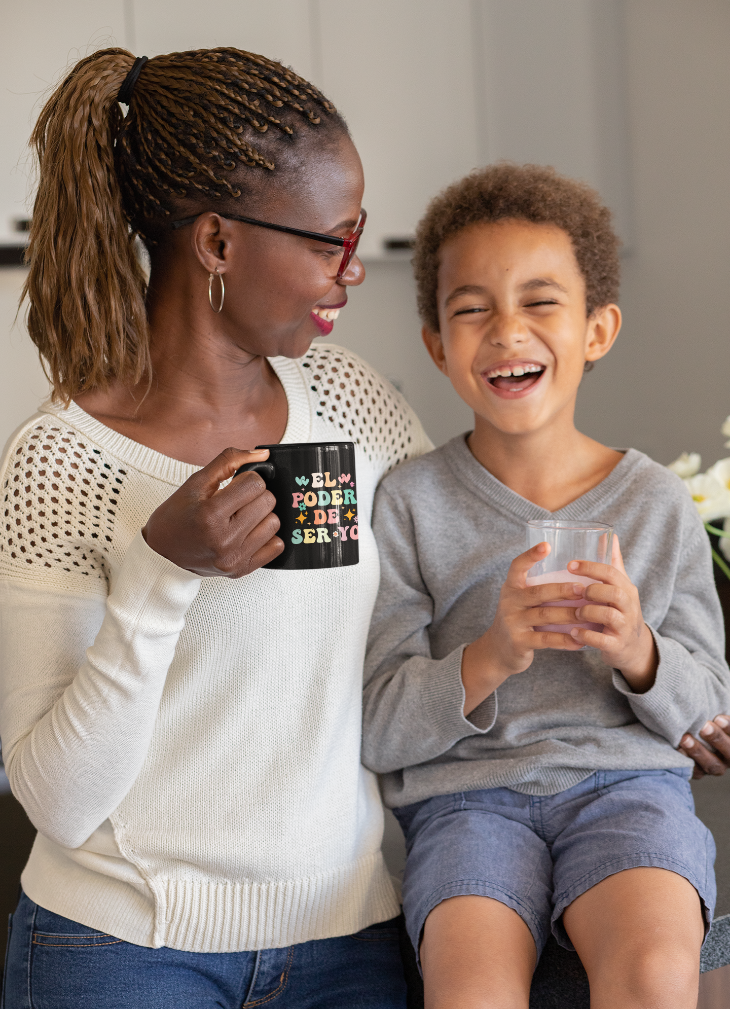 EL-PODER-DE-SER-YO Black Glossy Mug