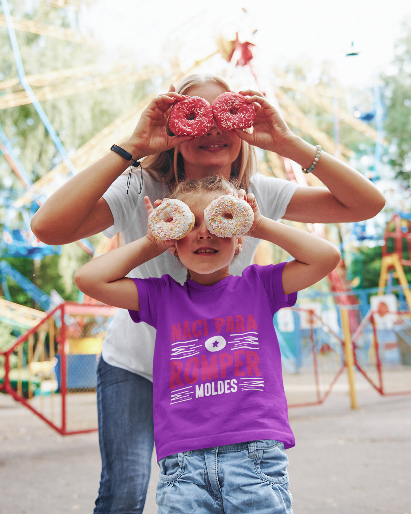 Kids T-Shirt "Nací Para Romper Moldes" – Spanish Bold Statement Tee for Girls & Boys